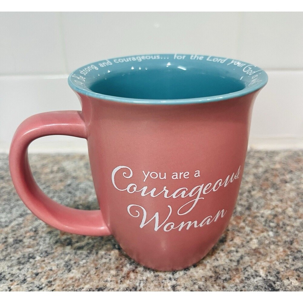 Scripture Coffee Mug You Are A Courageous Woman By Abbey Press Religious Gift